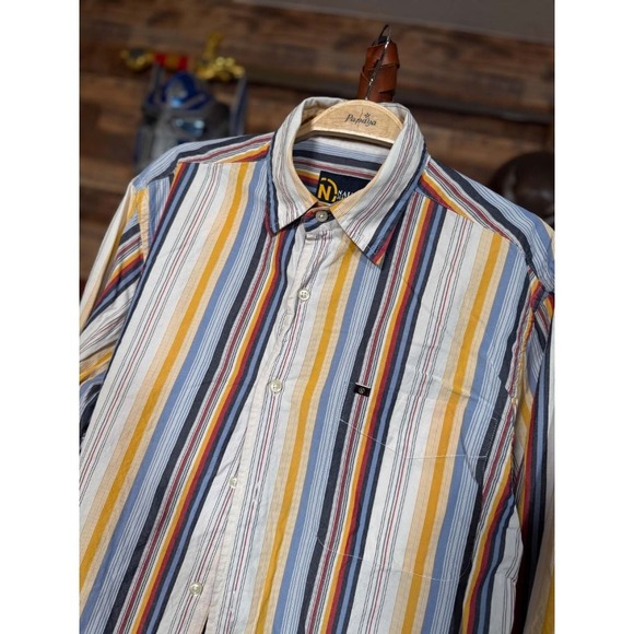 Nautica Jeans Company Other - Y2K 00s NAUTICA Classic Fit Small Multicolor Stripe Shirt VINTAGE